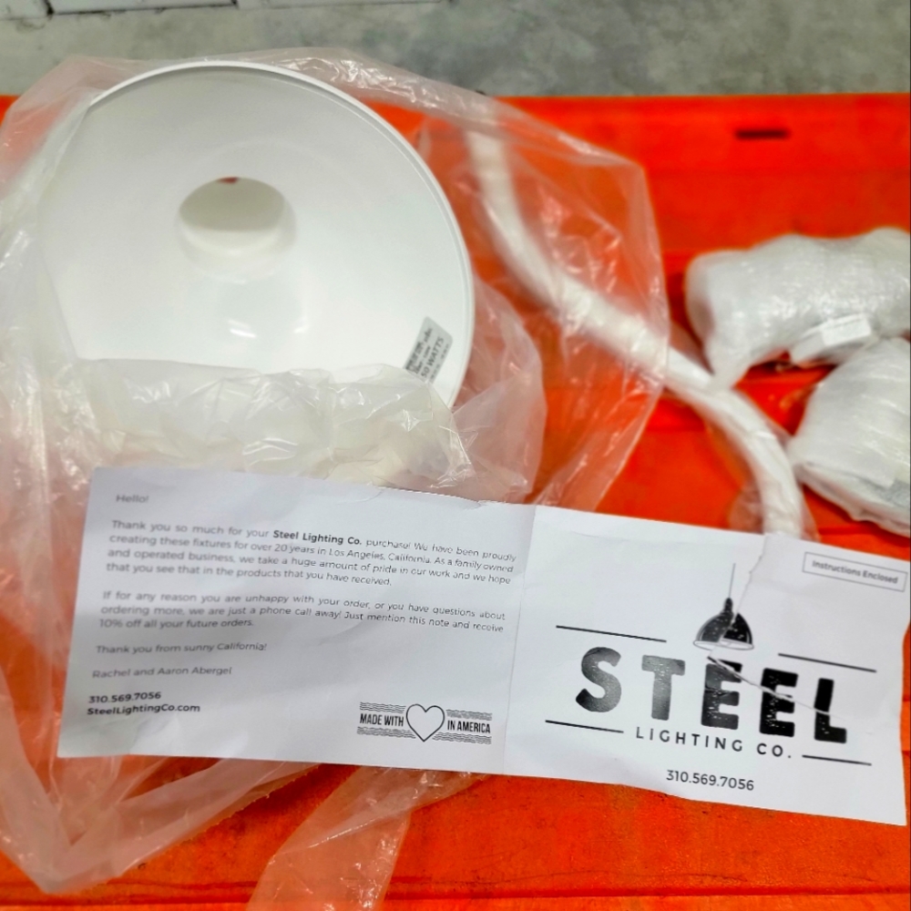 Steele outdoor or indoor lighting